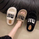 Casual Geometric Pattern Slip-on Slippers - All-Season Thick Sole Anti-Slip Embroidered Slides for Women, Fabric Upper/Inner, Polyurethane Sole - Taizhou Production Area