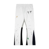 galleriesy pant designer pants galleriesy dept letter print galleries denim straight sweatpants speckled letter print pant 0032