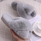 Winter Womens Fuzzy Slippers Warm Fluffy Indoor House Shoes Outdoor Antiskid Slippers Fashion Soft Open Toe Bedroom Slippers 240830