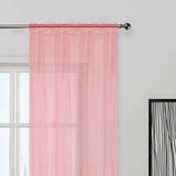 2pcs Solid Color Sheer Curtains, Light Filtering Privacy Voile Drapes, Sheer Window Curtains For Bedroom Living Room, Home Decoration, Room Decoration