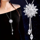 Snowflake Necklace Elegant Necklace Fashion Women's Jewelry