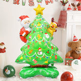 1pc, 61 inch or 22 inch Moose Christmas Tree Aluminum Balloon, Christmas Party Balloons - Great for Christmas themed events and scene decorations!