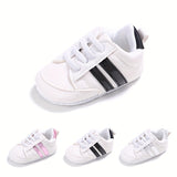 Chic Lightweight Baby Sneakers: Non-Slip, Embroidered Slip-Ons for All-Season Comfort