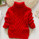 Cozy Cable Knit Long Sleeve Turtleneck Sweater for Girls - Soft, Warm, and Elegant Winter Knitwear - Long Knitted Tops for Cold Weather