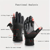 1pc Winter Touchscreen Gloves, Two-finger Touchscreen For Texting, Warm Gloves For Cold Weather, Touchscreen Gloves For Running