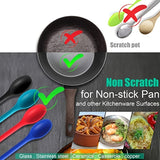 1pc Premium Silicone Mixing Spoon - Heat-Resistant & Non-Stick, Long-Handled Kitchen Utensil for Effortless Stirring & Cooking, Durable & Stain-Free
