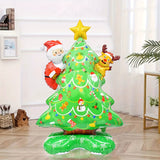 1pc, 61 inch or 22 inch Moose Christmas Tree Aluminum Balloon, Christmas Party Balloons - Great for Christmas themed events and scene decorations!
