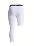ComfyFit Asymmetric Compression Pants - Men's Skinny Fit Leggings for Outdoor Activities - Breathable, Stretchy, and Moisture-Wicking Comfort for Running, Hiking, and Fitness Enthusiasts