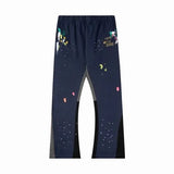 galleriesy pant designer pants galleriesy dept letter print galleries denim straight sweatpants speckled letter print pant 0032