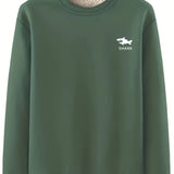 Men's Cozy Fleece-Lined Sweatshirt – Casual Long Sleeve, Trendy Graphics, Regular Fit & Easy Machine-Wash