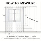 2pcs Solid Color Sheer Curtains, Light Filtering Privacy Voile Drapes, Sheer Window Curtains For Bedroom Living Room, Home Decoration, Room Decoration