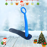 Festive Foldable Snowboard for Outdoor Ski Training - PE Material, Black, Flat Tail, Suitable for All Mountain Terrain, Beginner Level, No Bindings, Perfect for Christmas And Halloween