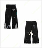 mens designer pants vintage los angeles cargo pants joggers sweatpant cargos graffiti print sweatpants pantalon splash ink jogger tech fleece A04