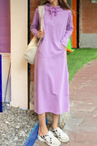 Greatnfb Candy Color Hoodie Dress