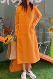 Greatnfb Candy Color Hoodie Dress