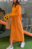 Greatnfb Candy Color Hoodie Dress