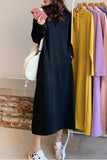Greatnfb Candy Color Hoodie Dress