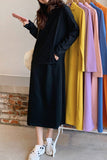 Greatnfb Candy Color Hoodie Dress