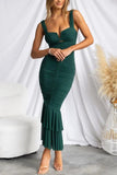 Greatnfb Corset Shirred Pack Hip Fishtail Dress