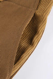 Greatnfb High Waist Corduroy Patchwork Long Pants