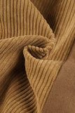 Greatnfb High Waist Corduroy Patchwork Long Pants