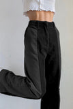 Greatnfb High Waist Corduroy Patchwork Long Pants