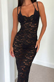 Greatnfb Lace Back-slit Pack Hip Dress