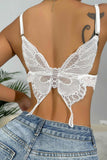 Greatnfb Lace Butterfly Cami Vest