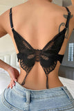 Greatnfb Lace Butterfly Cami Vest