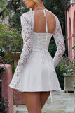 Greatnfb Lace Splicing Corset Tie-back Dress