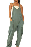 Greatnfb Large Pocket Cami Jumpsuits