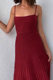 Greatnfb Pleated High Waist Knit Dress