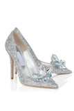 Greatnfb Pointed-toe Glitter Crystal High Heel