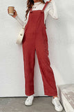 Greatnfb Red Corduroy Loose Jumpsuits