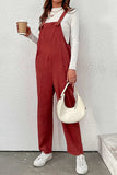 Greatnfb Red Corduroy Loose Jumpsuits