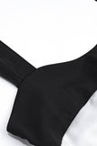 Greatnfb Satin Contrast Low Cut Tie-up Crop Top