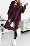 Greatnfb Solid Hoodie Tank Top Three-piece Pants Suits