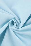 Greatnfb Solid Color Puff Sleeve Knot Midi Dress