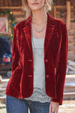 Greatnfb Velvet Blazer Crop Coat