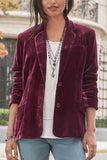 Greatnfb Velvet Blazer Crop Coat